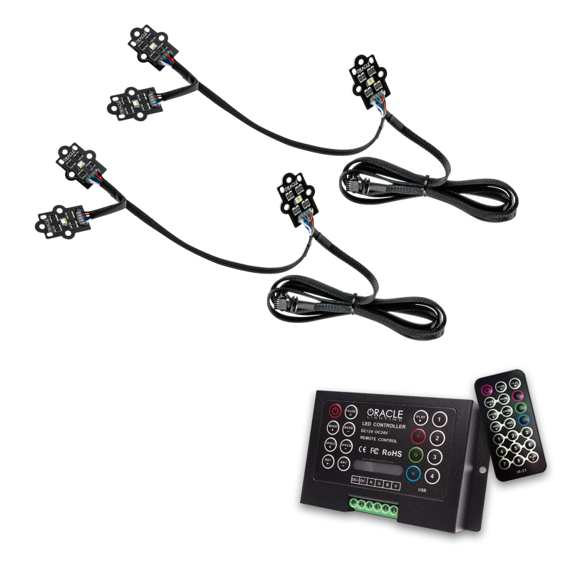 GMC Sierra 3500 HD Headlight DRL Upgrade Kit - ORACLE Lighting - ColorSHIFT RGB+W - `20-`21 GMC Sierra 3500 HD Headlight DRL Upgrade Kit - ORACLE Lighting - ColorSHIFT RGB+W - `20-`21